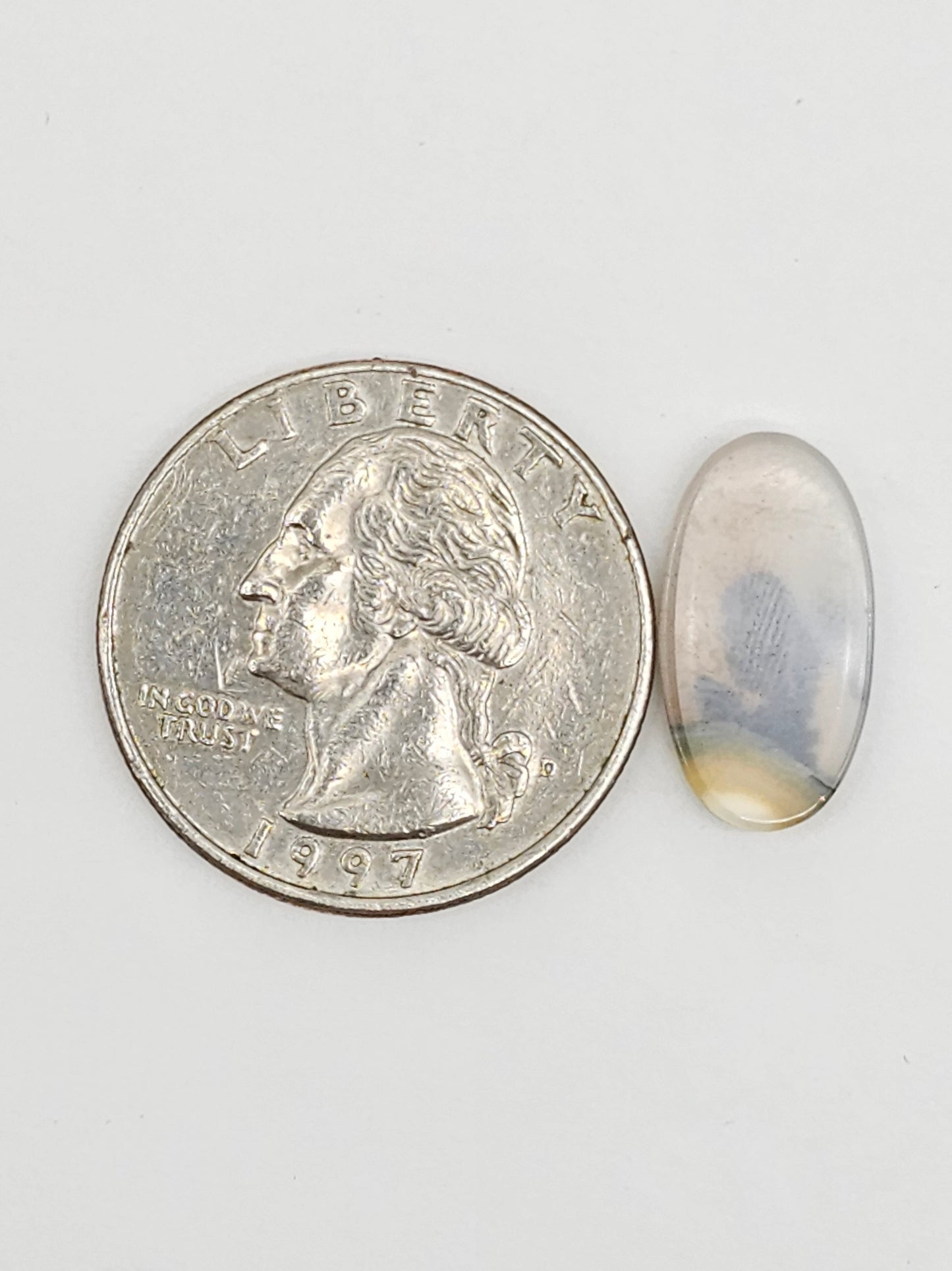 Scenic Dendritic Agate Cabochon – Natural Landscape Stone