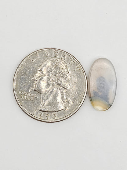 Scenic Dendritic Agate Cabochon – Natural Landscape Stone