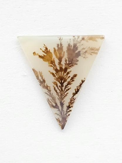 Scenic Dendritic Agate Cabochon – Natural Landscape Stone