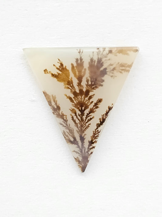 Scenic Dendritic Agate Cabochon – Natural Landscape Stone