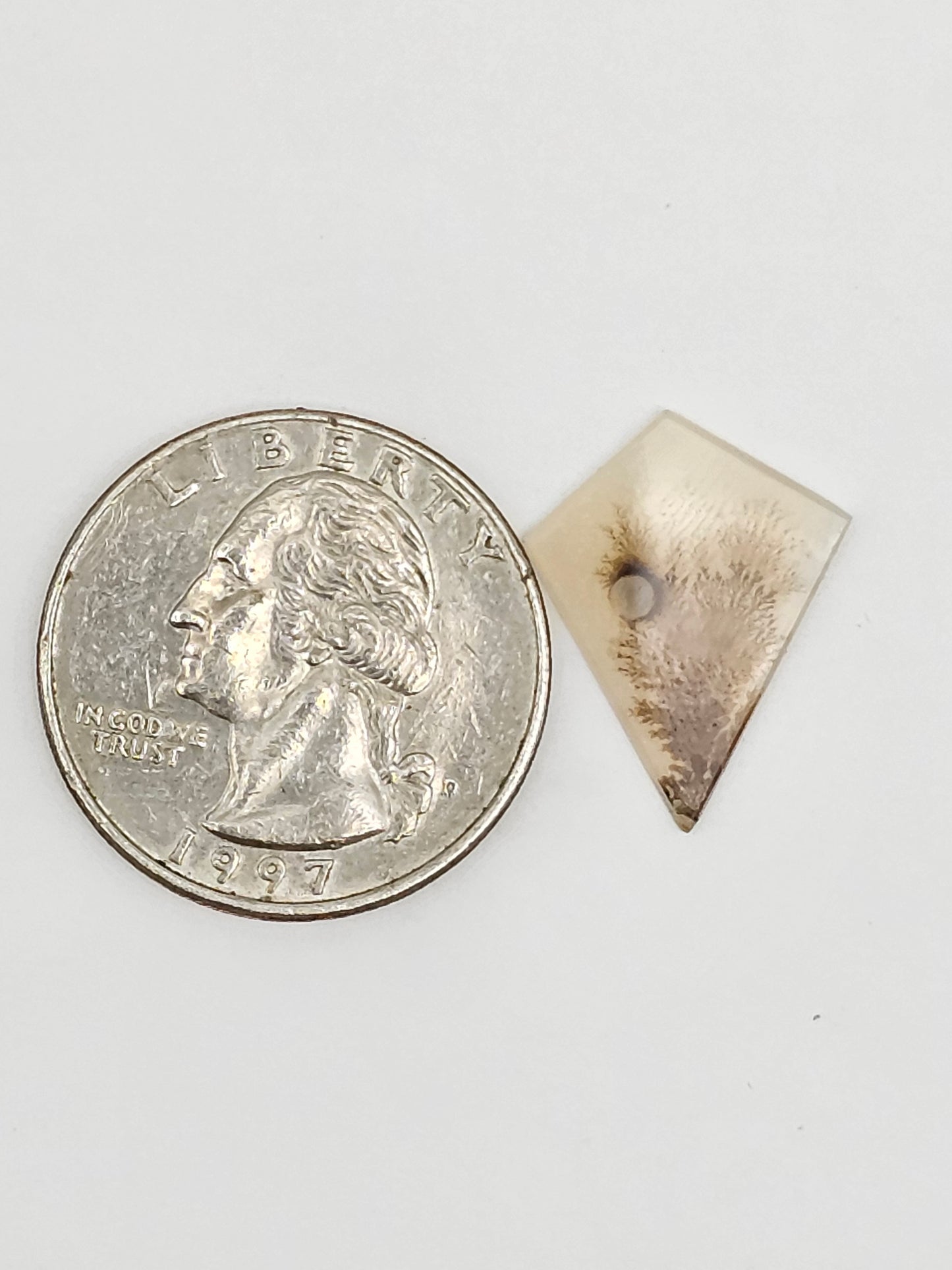 Scenic Dendritic Agate Cabochon – Natural Landscape Stone