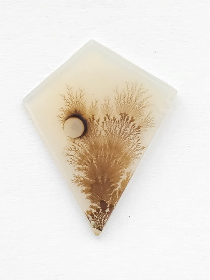 Scenic Dendritic Agate Cabochon – Natural Landscape Stone