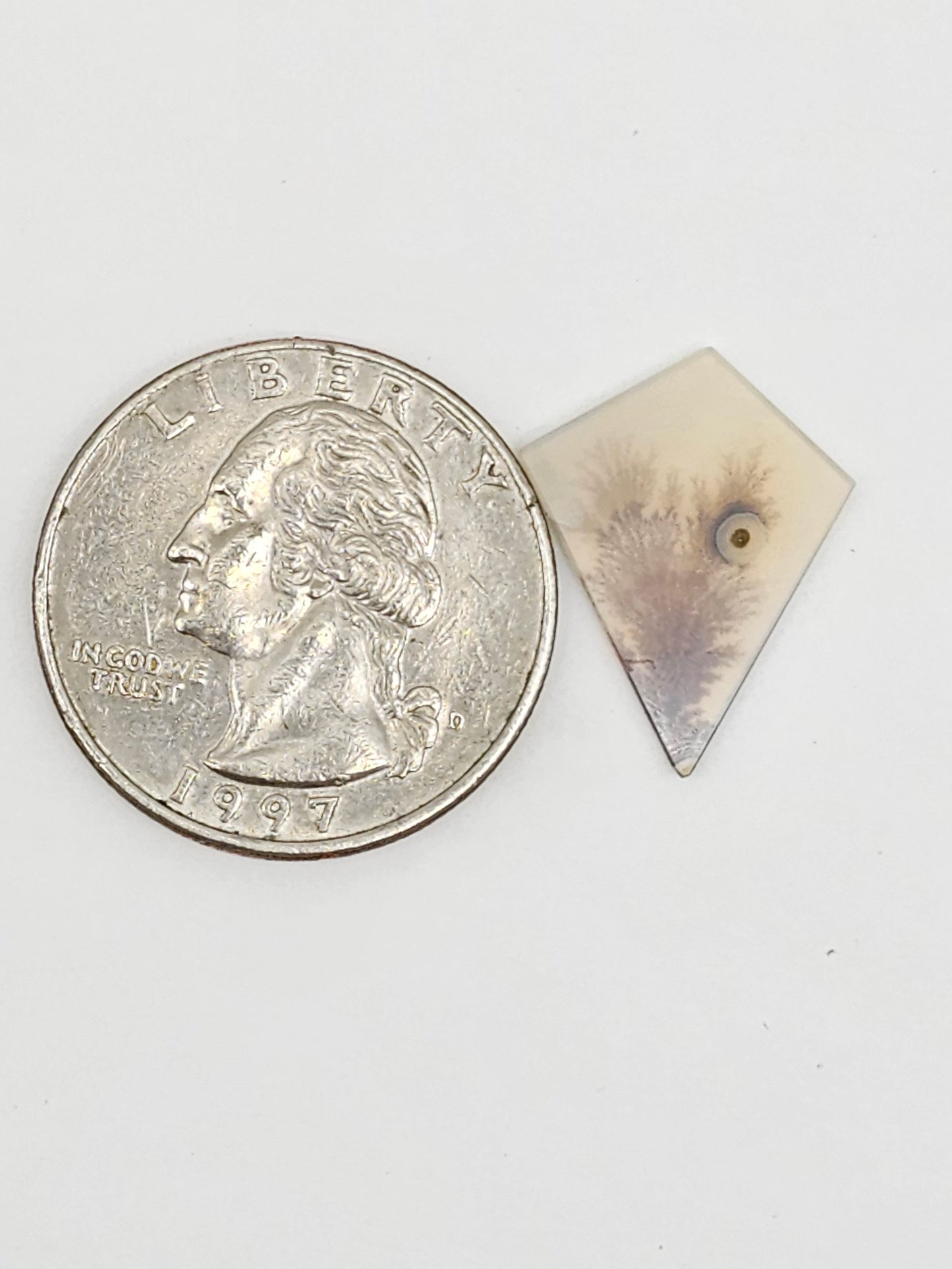 Scenic Dendritic Agate Cabochon – Natural Landscape Stone