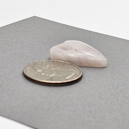Rose Quartz Geometric Heart Cabochon