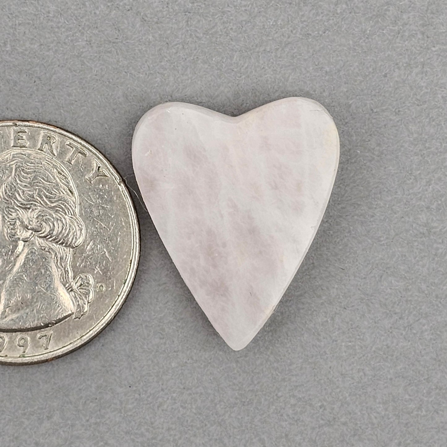 Rose Quartz Geometric Heart Cabochon
