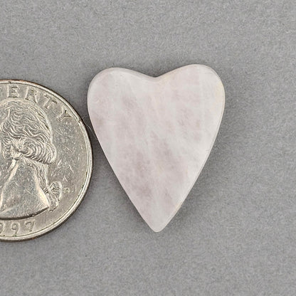 Rose Quartz Geometric Heart Cabochon