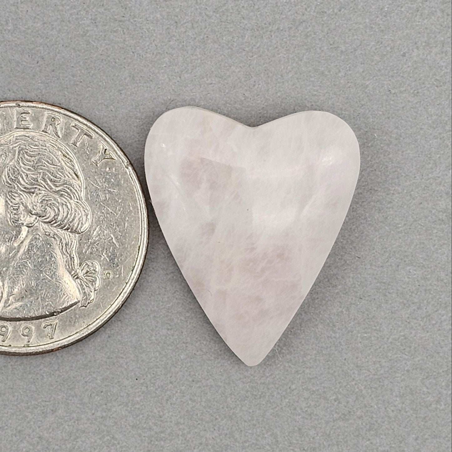 Rose Quartz Geometric Heart Cabochon