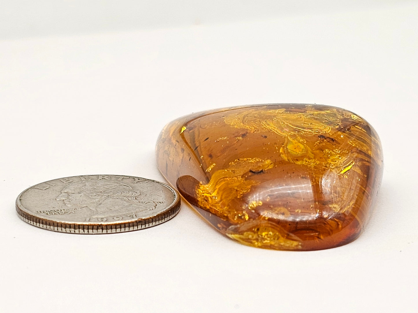 Real amber with insect inclusion