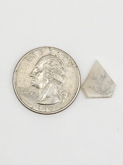 Scenic Dendritic Agate Cabochon – Natural Landscape Stone