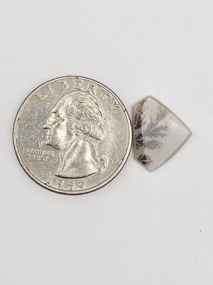 Scenic Dendritic Agate Cabochon – Natural Landscape Stone