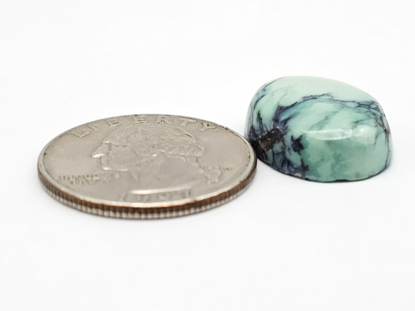 Mexican Variscite Cabochon | Natural Green Gemstone Matched