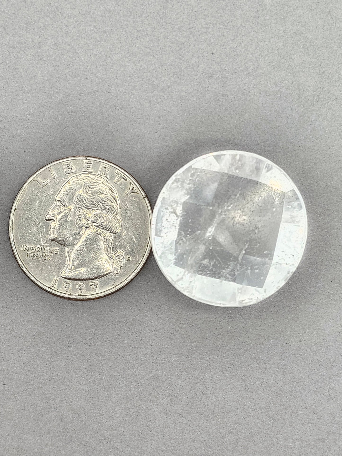 Quartz Faceted Cabochon | Artisan Cut Gemstone
