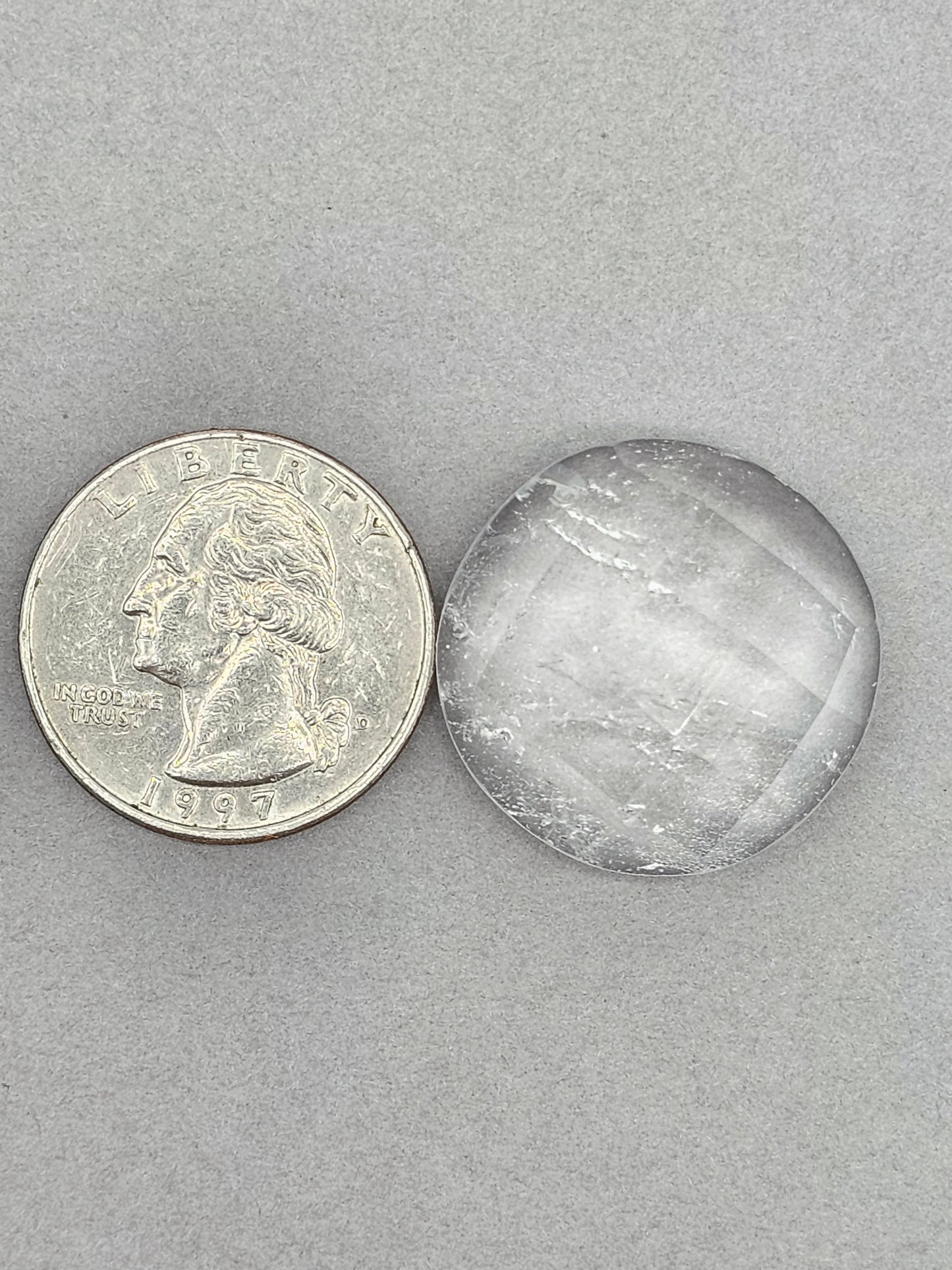 Quartz Faceted Cabochon | Artisan Cut Gemstone