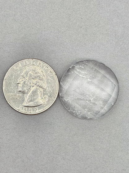 Quartz Faceted Cabochon | Artisan Cut Gemstone