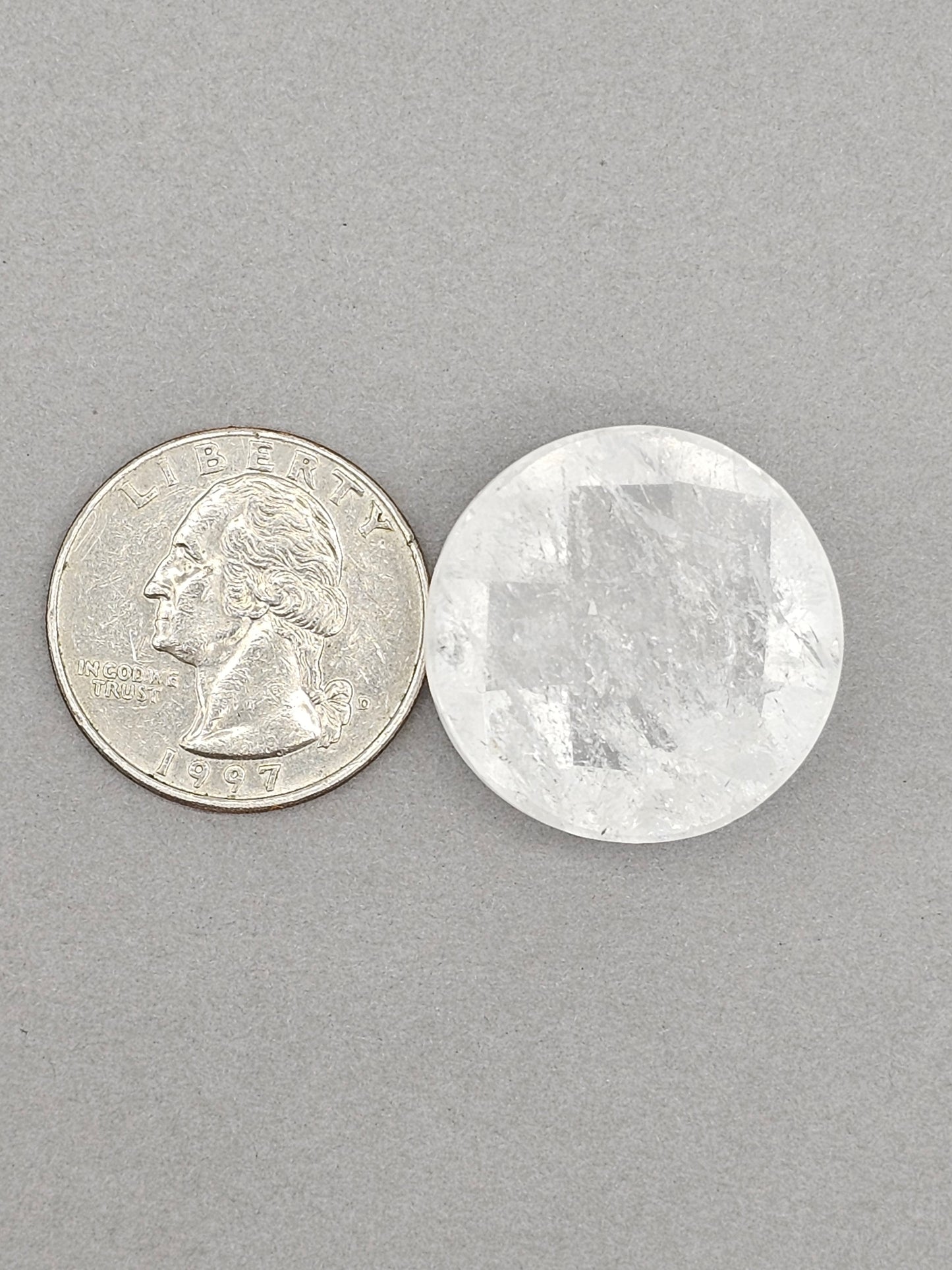 Quartz Faceted Cabochon | Artisan Cut Gemstone