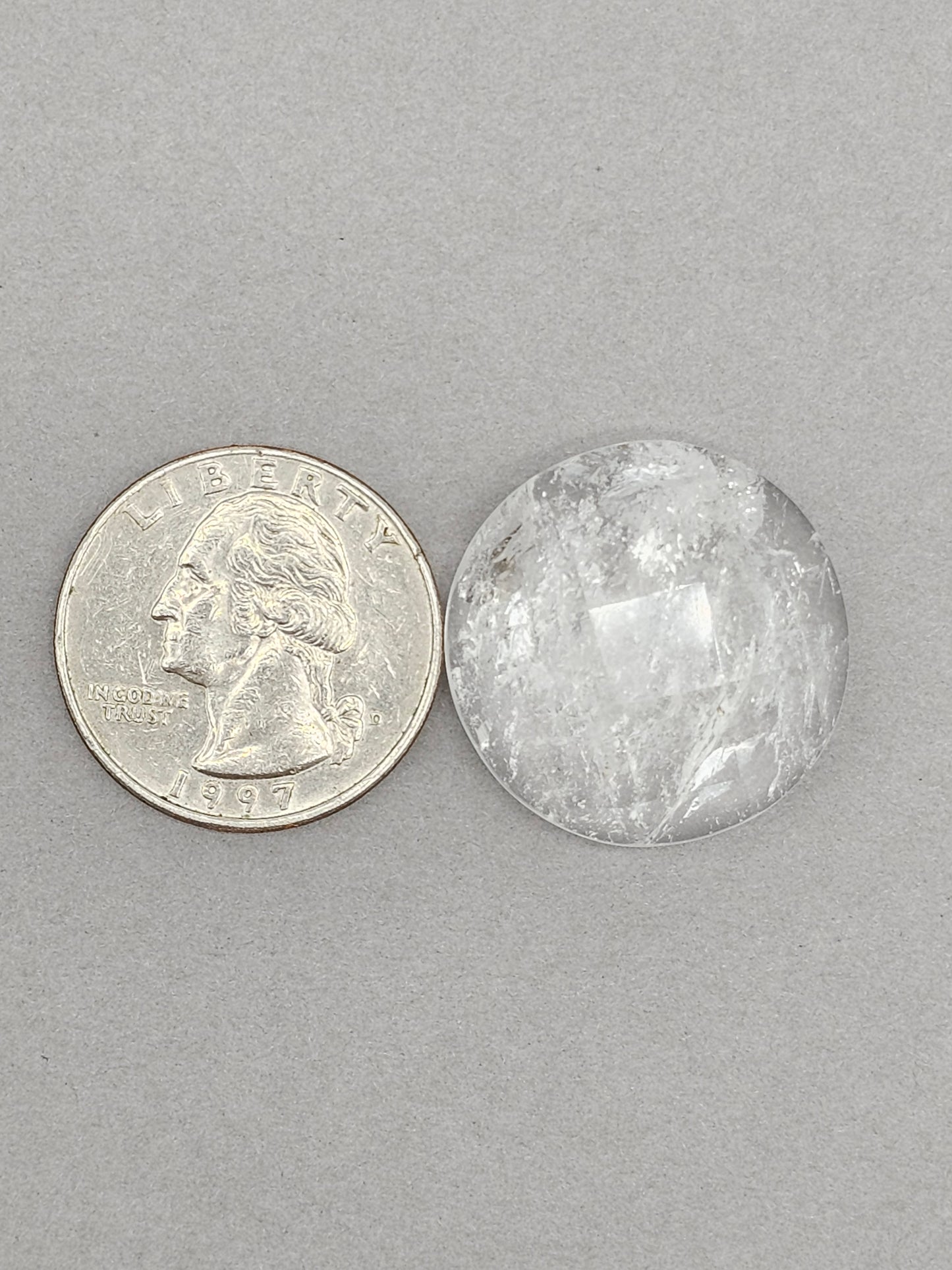 Quartz Faceted Cabochon | Artisan Cut Gemstone