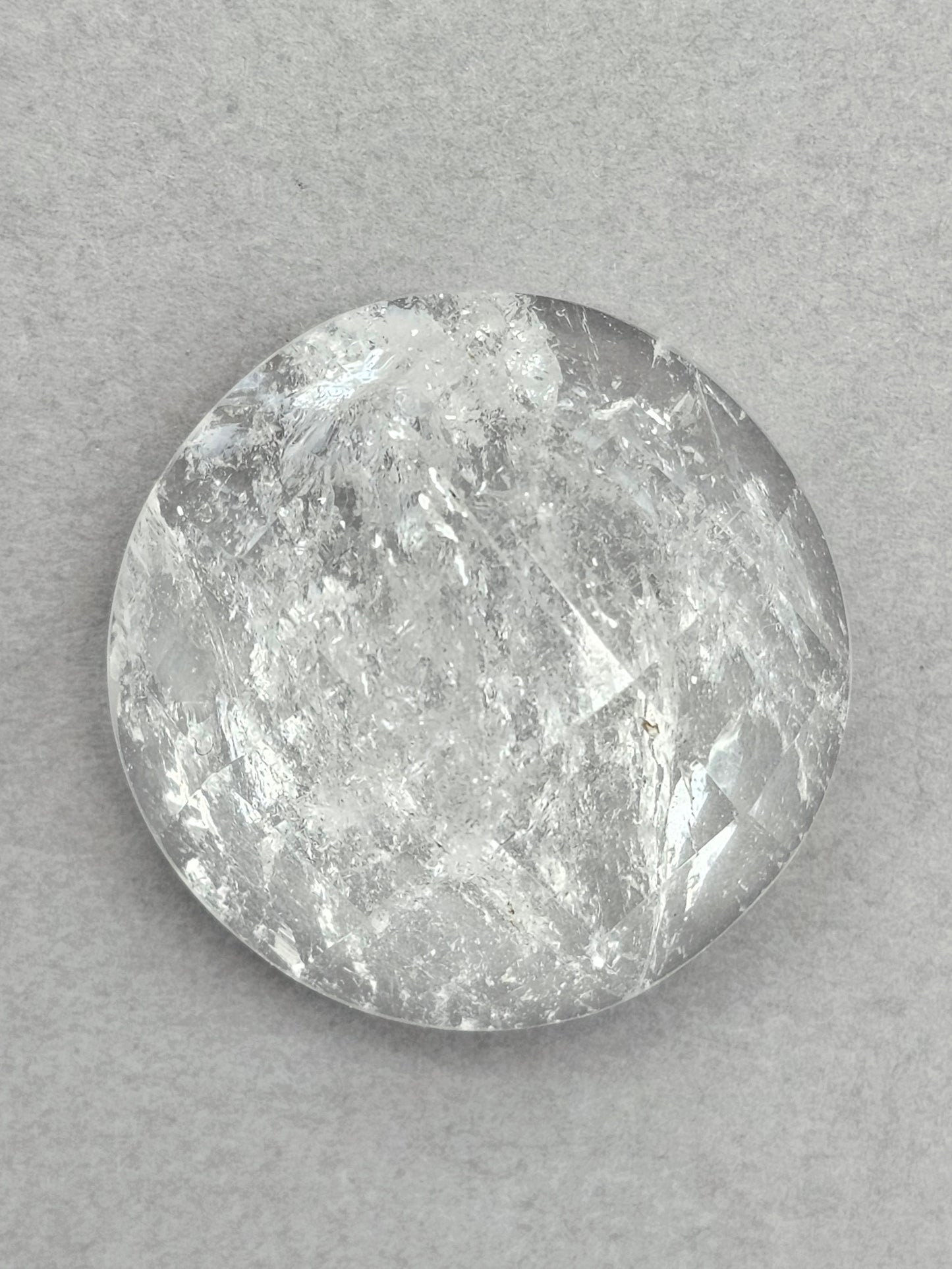Quartz Faceted Cabochon | Artisan Cut Gemstone