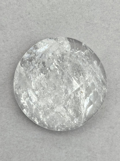 Quartz Faceted Cabochon | Artisan Cut Gemstone