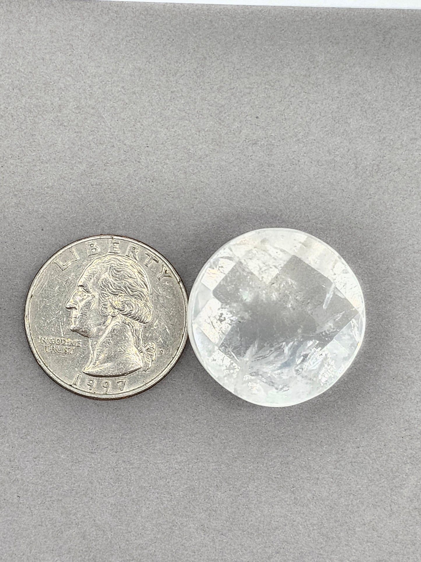 Quartz Faceted Cabochon | Artisan Cut Gemstone
