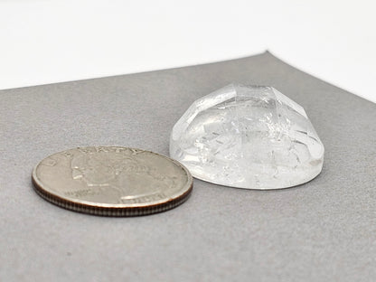 Quartz Faceted Cabochon | Artisan Cut Gemstone