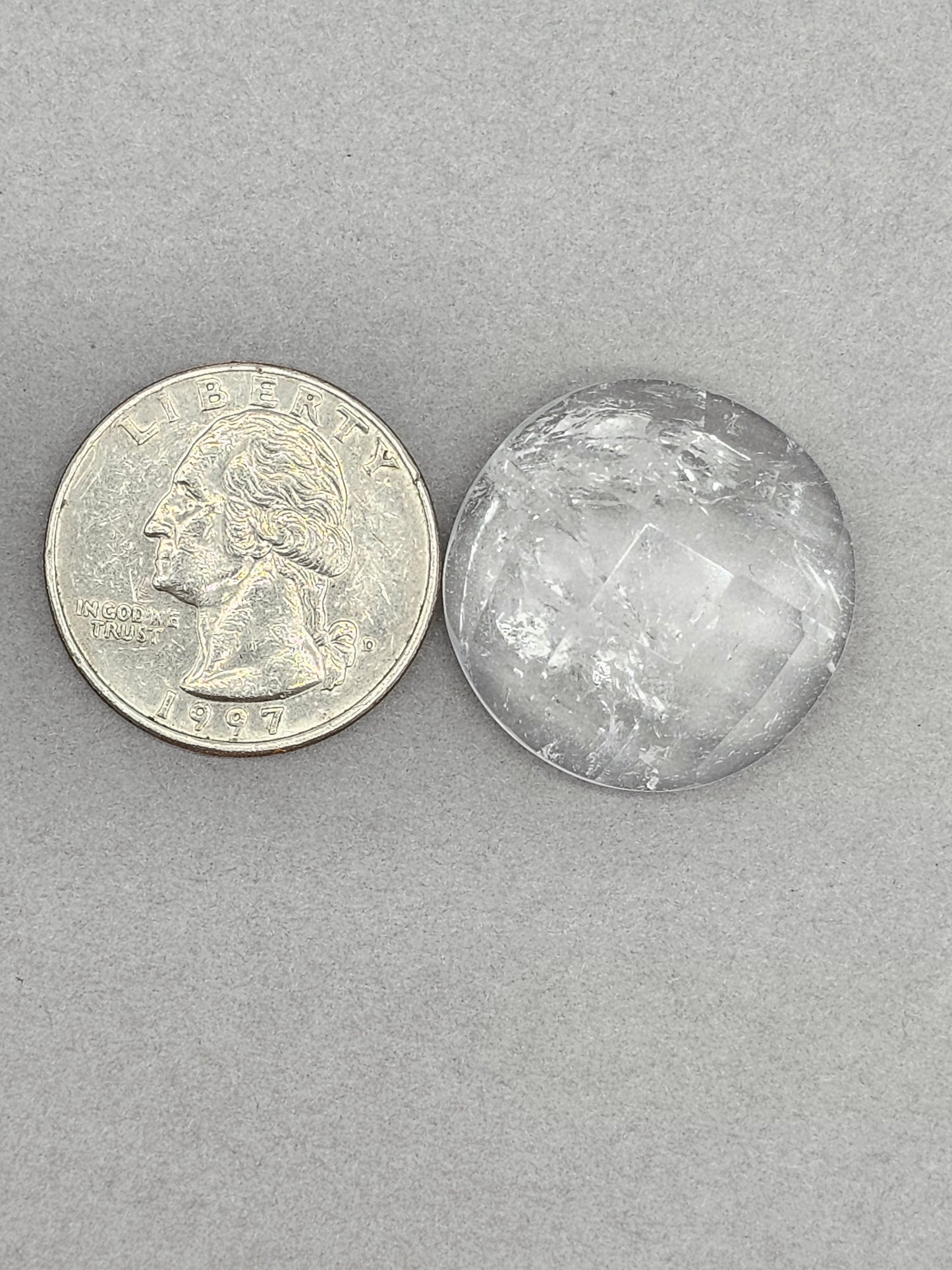 Quartz Faceted Cabochon | Artisan Cut Gemstone