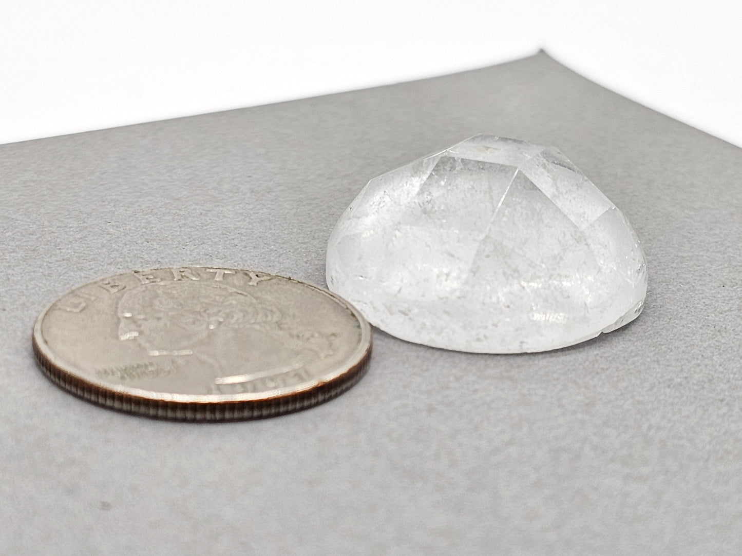 Quartz Faceted Cabochon | Artisan Cut Gemstone