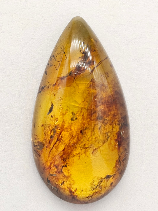 Amber cabochon | Artisan Cut Gemstone