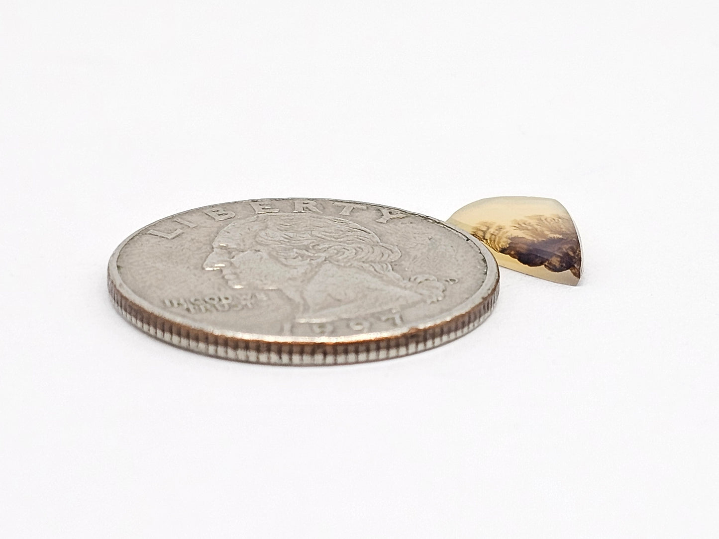 Scenic Dendritic Agate Cabochon – Natural Landscape Stone