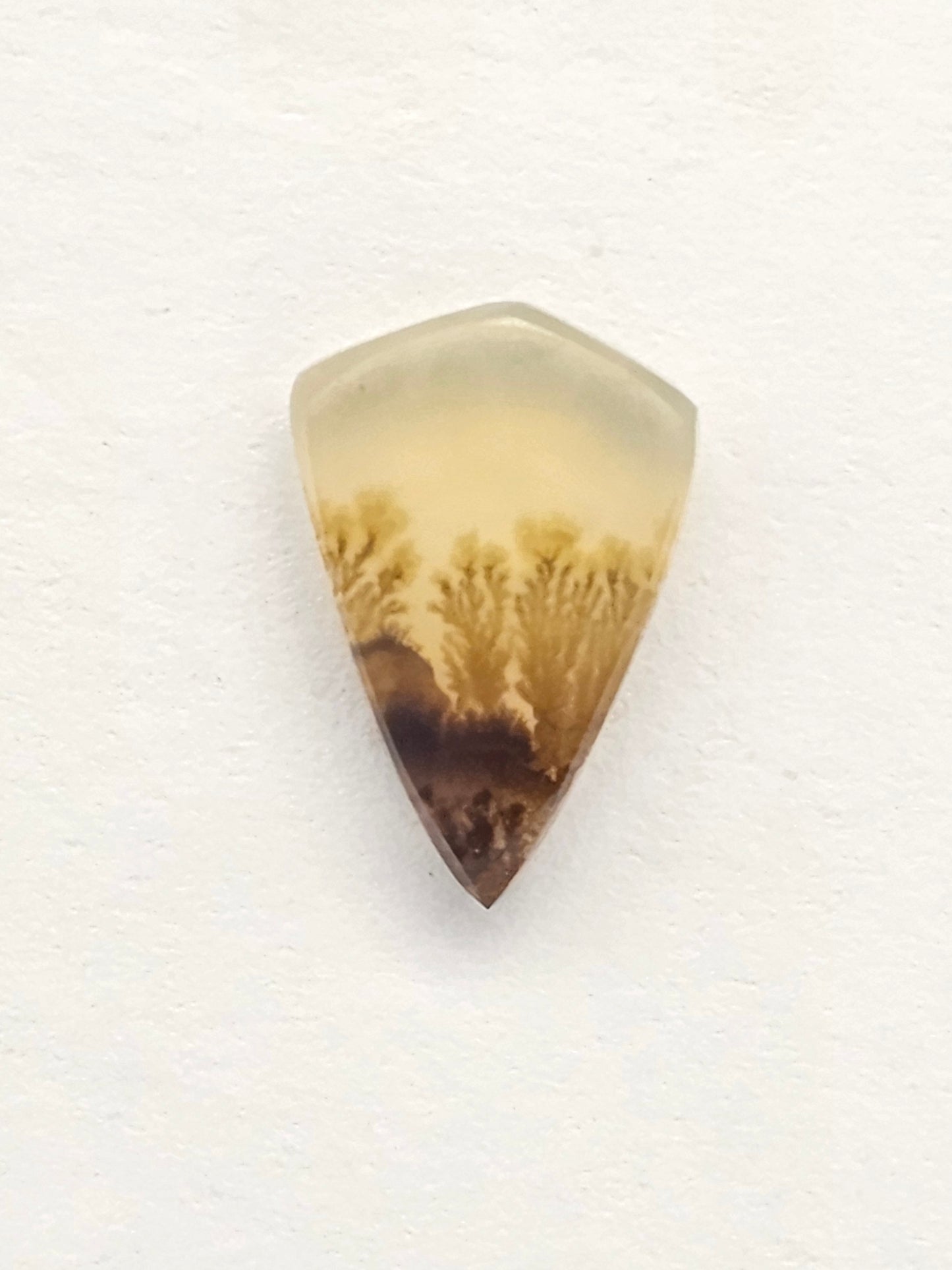 Scenic Dendritic Agate Cabochon – Natural Landscape Stone