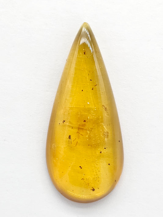 Amber cabochon | Artisan Cut Gemstone