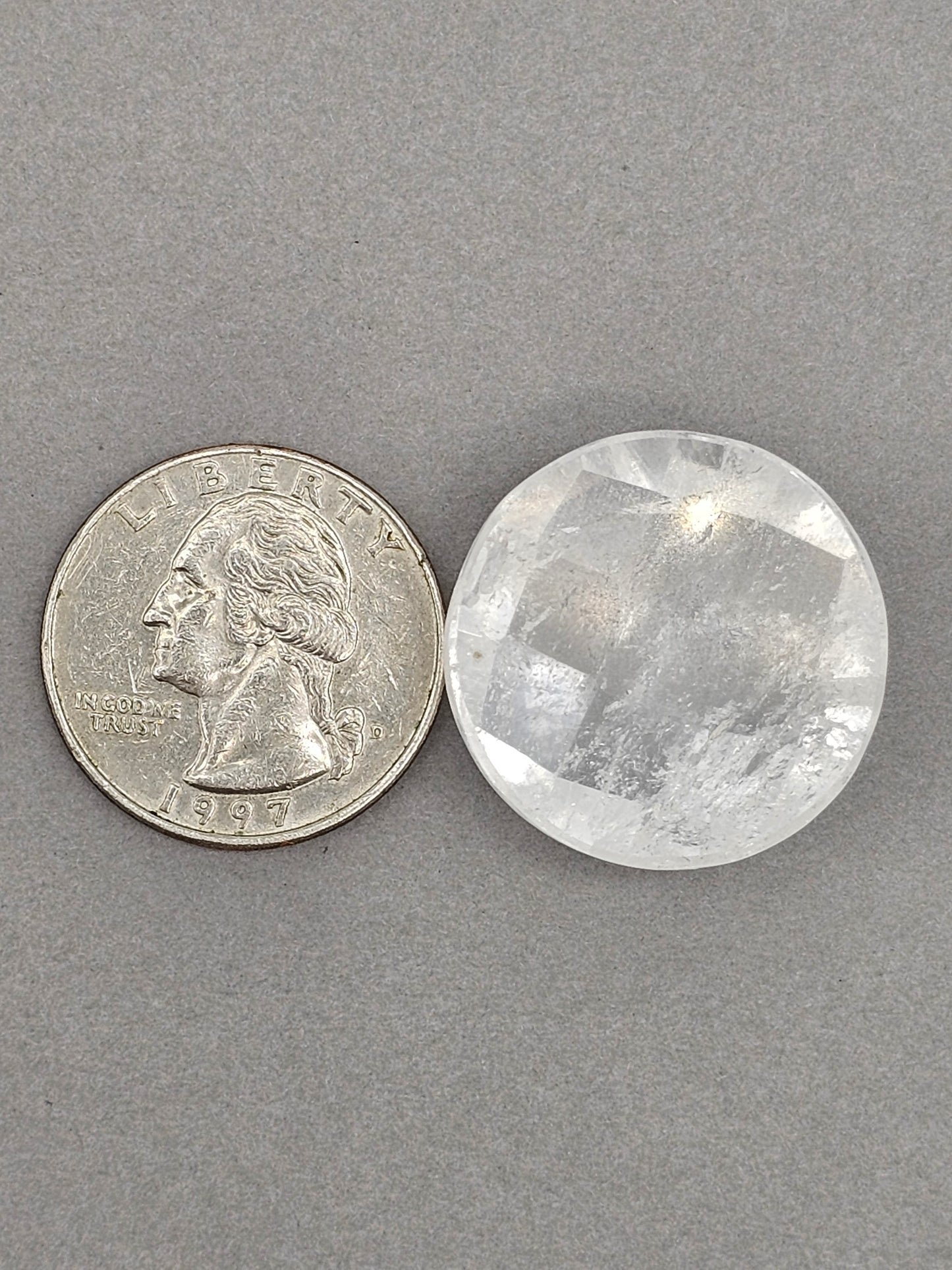 Quartz Faceted Cabochon | Artisan Cut Gemstone