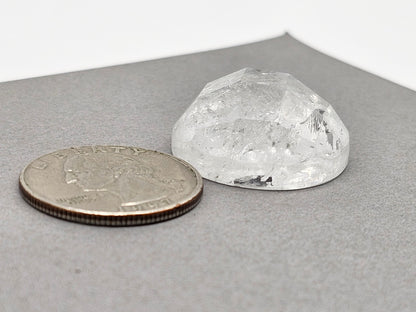 Quartz Faceted Cabochon | Artisan Cut Gemstone