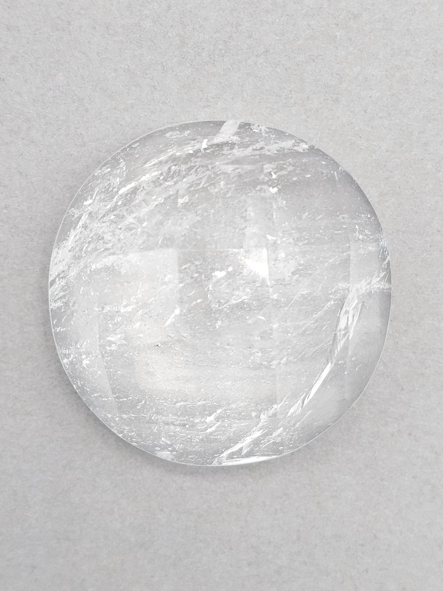 Quartz Faceted Cabochon | Artisan Cut Gemstone