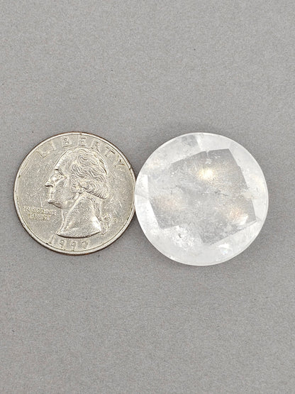 Quartz Faceted Cabochon | Artisan Cut Gemstone