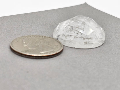 Quartz Faceted Cabochon | Artisan Cut Gemstone