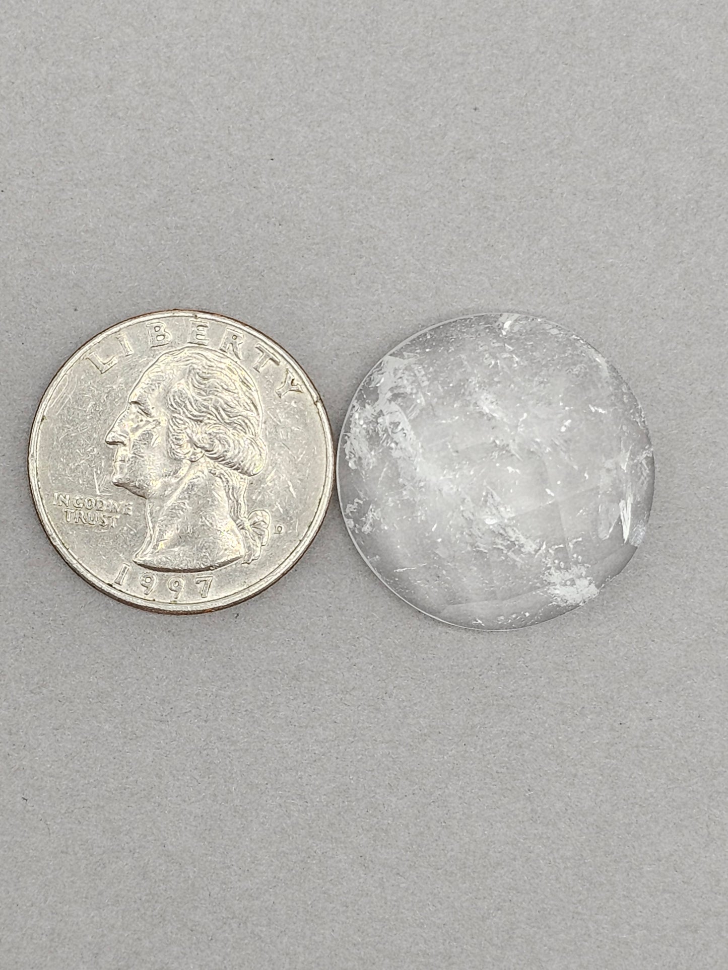 Quartz Faceted Cabochon | Artisan Cut Gemstone