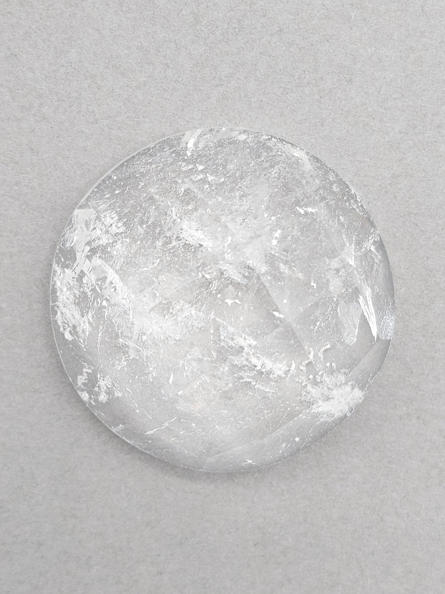 Quartz Faceted Cabochon | Artisan Cut Gemstone