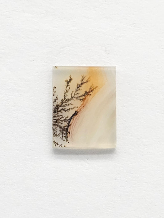 Scenic Dendritic Agate Cabochon – Natural Landscape Stone