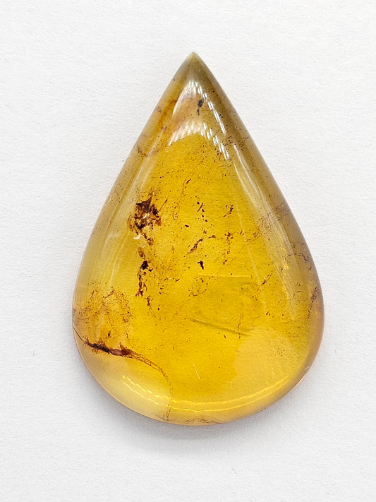 Amber cabochon | Artisan Cut Gemstone