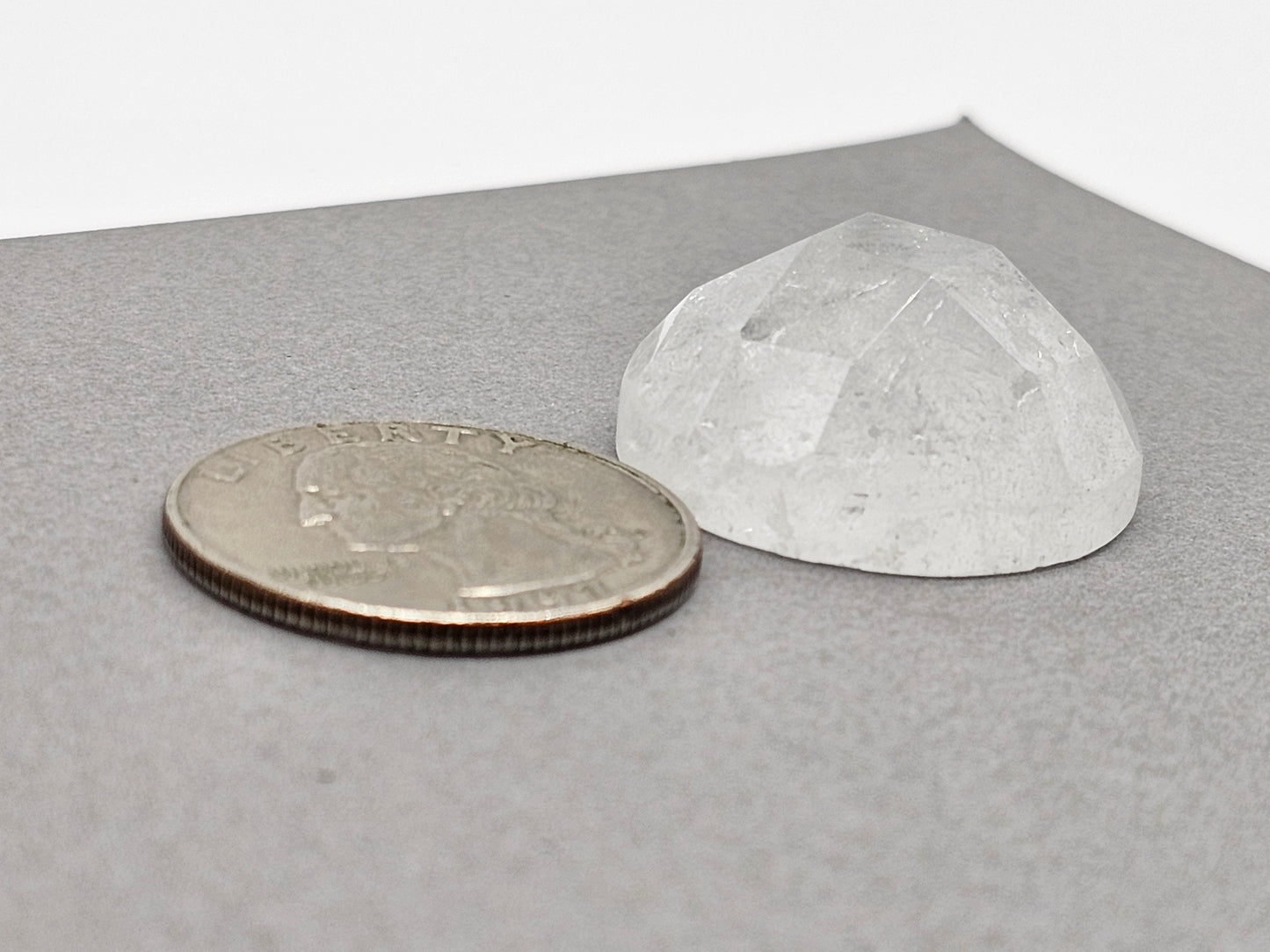 Quartz Faceted Cabochon | Artisan Cut Gemstone