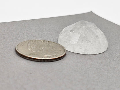 Quartz Faceted Cabochon | Artisan Cut Gemstone
