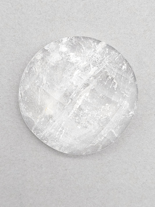Quartz Faceted Cabochon | Artisan Cut Gemstone