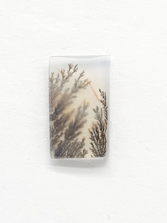 Scenic Dendritic Agate Cabochon – Natural Landscape Stone