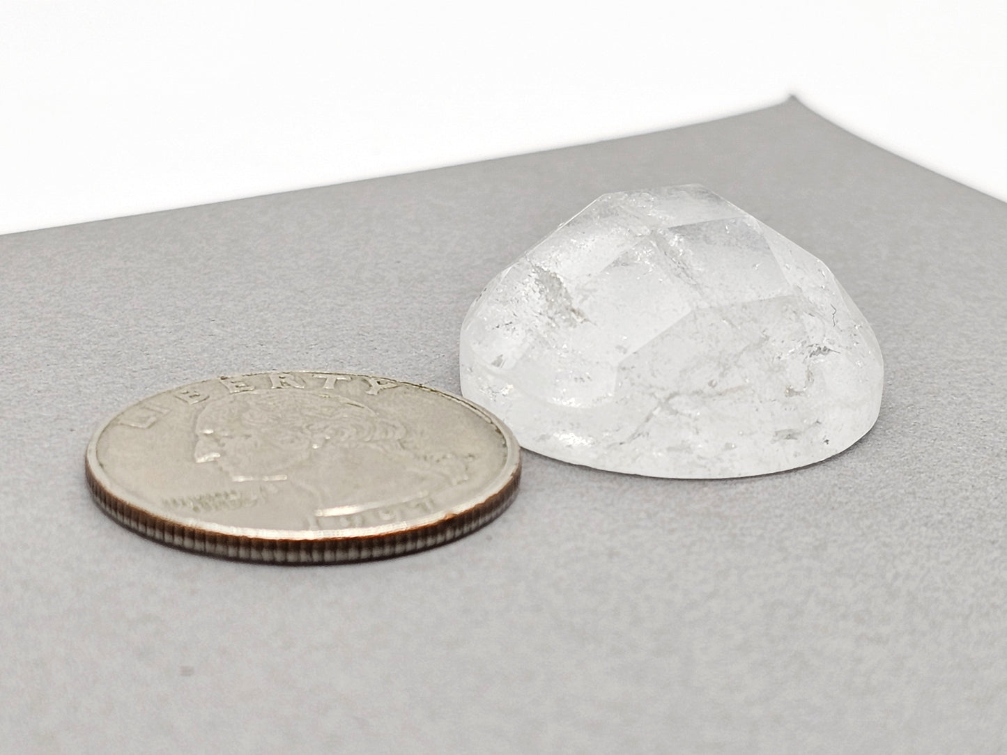 Quartz Faceted Cabochon | Artisan Cut Gemstone