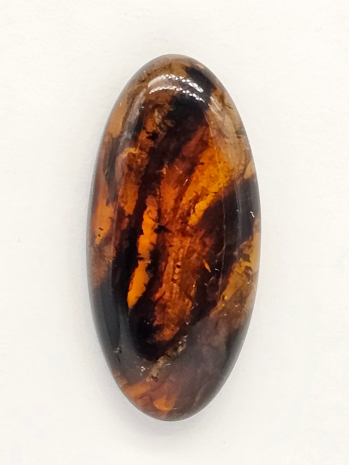 Amber cabochon | Artisan Cut Gemstone