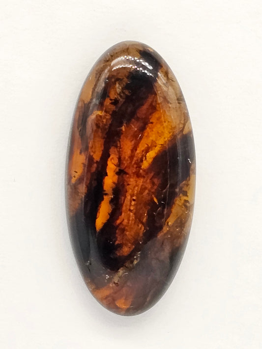 Amber cabochon | Artisan Cut Gemstone