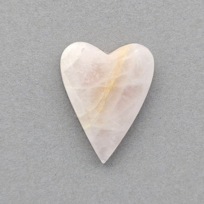 Rose Quartz Geometric Heart Cabochon