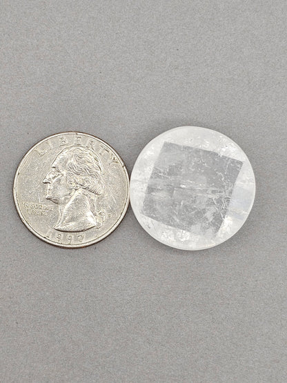 Quartz Faceted Cabochon | Artisan Cut Gemstone