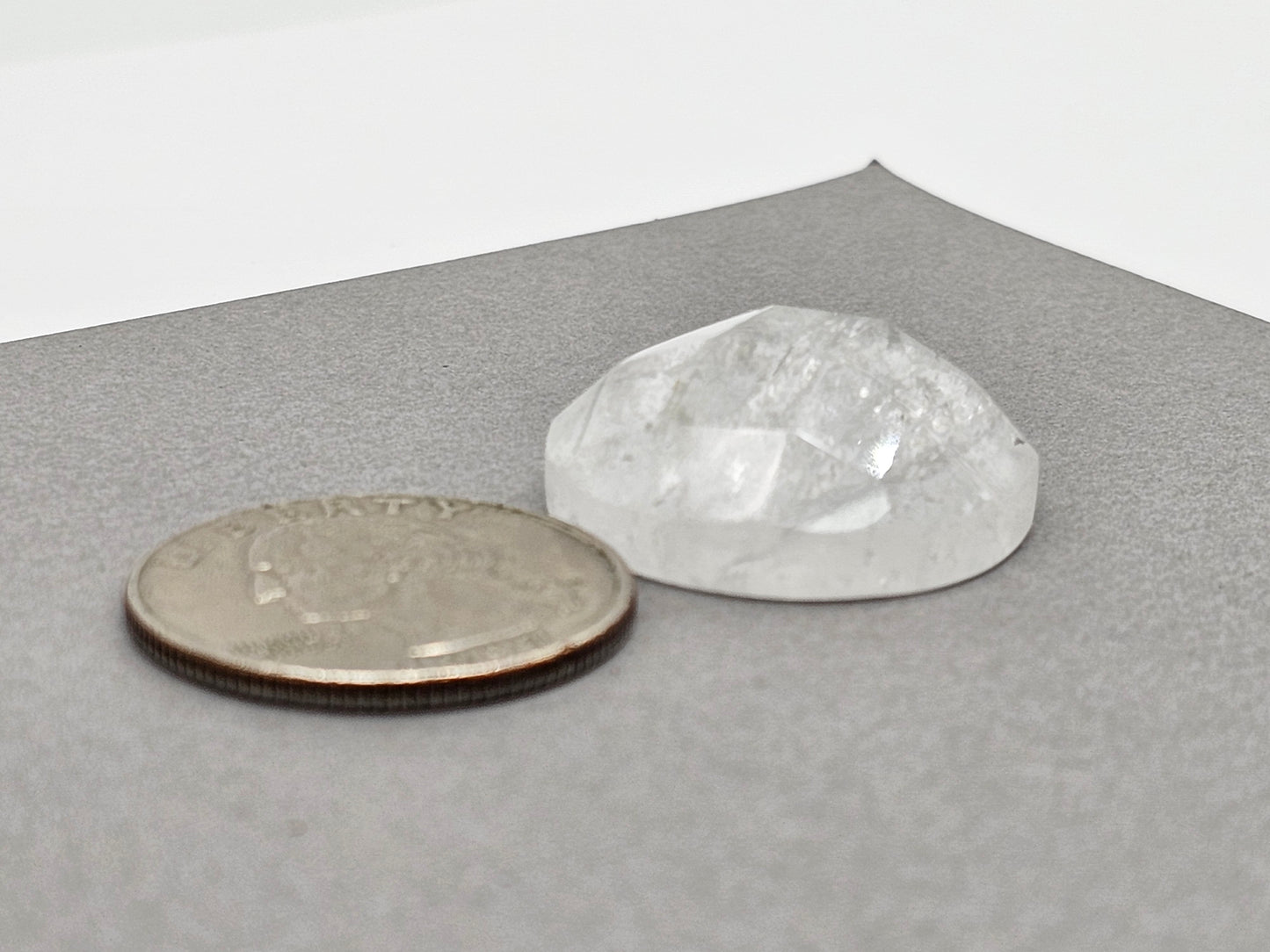 Quartz Faceted Cabochon | Artisan Cut Gemstone