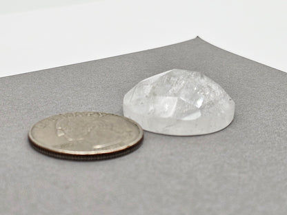Quartz Faceted Cabochon | Artisan Cut Gemstone